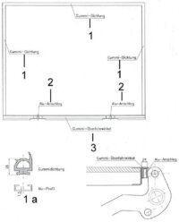 Heckportal Dichtsatz komplett für Palfinger (PBS)