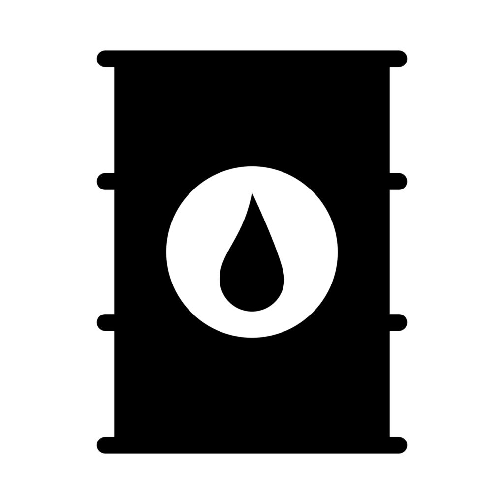 Oil Drum Thin Line Vector Icon